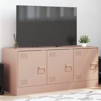 Berkfield Home TV Cabinet Pink 99x39x44 cm Steel | Size: 99 x 39 x 44 cm
