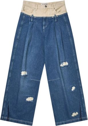 Munthe Rewari Pants - Dames - Loose Fit Jeans - Blauw - S - Katoen - Jeans