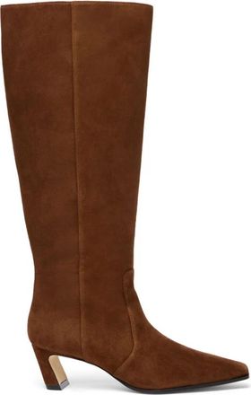 Stuart Weitzman Stassi Boot 50 - Dames - Laarzen met Hak - Bruin - 35 1/2 EU - Schoenen