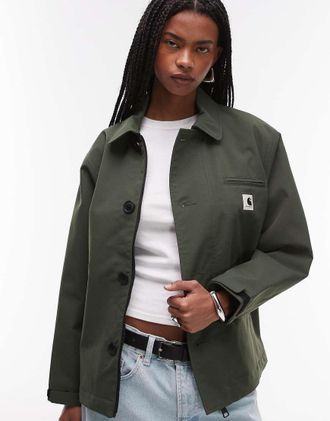 Carhartt Work in Progress Barnett - Giacca kaki con tasche con zip-Verde