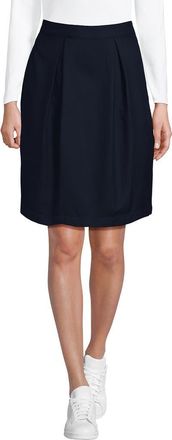 Lands End School Uniform Solid Pleated Skort Top of Knee in Classic Navy at Nordstrom, Size 12
