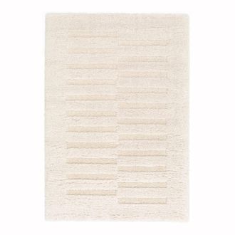 AFK Living Alfombra suave y gruesa con efecto relieve 120 x 170 cm