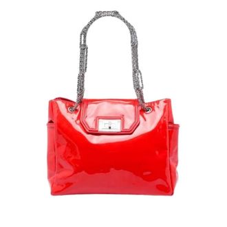 Chanel Bolso Tote de Piel Charol Pre-owned Vintage - Pre-owned - Mujer - Rojo - ONE SIZE