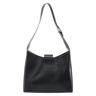 Ferragamo Pre-owned Shoulder Bag - Dames - Pre-owned - Blauw - Maat: ONE Size Leer