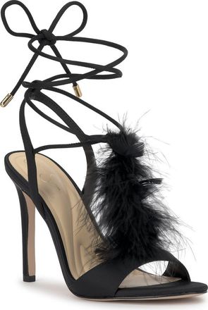 Jessica Simpson Jenzin Ankle Wrap Sandal in Black at Nordstrom, Size 8.5