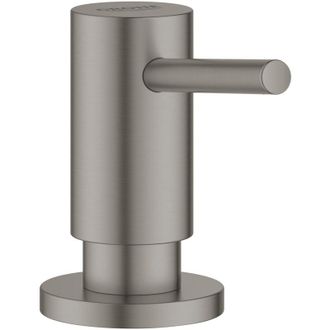 GROHE Cosmopolitan Dosificador De Jab&oacute;n L&iacute;quido Con Bomba Y Dep&oacute;sito De 500 Ml, Grafito Duro Cepillado (40535al0) - Grohe