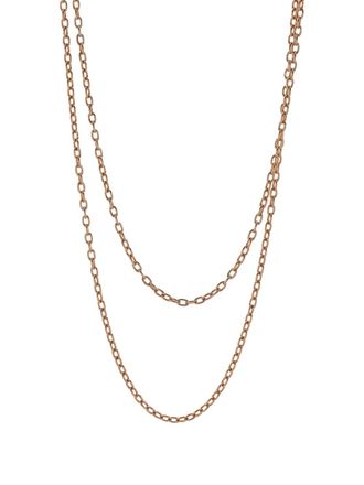 The Love Knot By Coralie 18kt rose gold chain necklace - women - 18kt Rose Gold - One Size - Pink