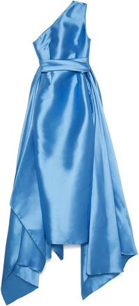 Solace London Dames, Jurken, Blauw, Maat: S Satijn