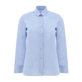 Finamore Napoli Shirt - Heren - Casual Overhemden - Blauw - L - Katoen - Overhemden