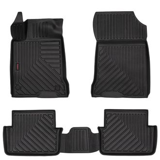 OEM Alfombrillas De Goma 3d Para Renault Laguna Iii (liftback, Familiar, 2007-2015) - Borde De 5 Cm