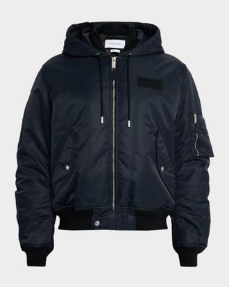 Alexander McQueen Mens Hooded Nylon Jacket