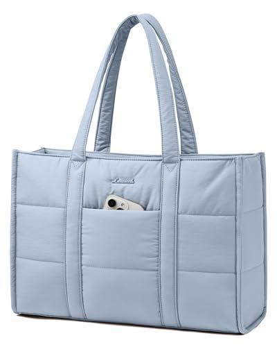 Sac Cabas LOVEVOOK Pour Ordinateur 15,6” – Grand Modèle En Cuir PU | Idéal Travail, études, Voyage