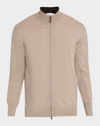 Eton Men & apos;s Merino Full-Zip Knit Cardigan
