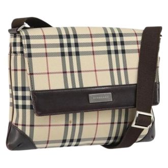 Burberry Borsa a spalla in nylon Pre-owned - - Pre-owned - Donna - Beige - ONE SIZE