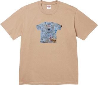 SUPREME 30th Anniversary First T-Shirt Beige Teal SUP-SS24-184