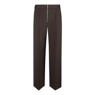Patrizia Pepe Pantaloni Strutturati in Boucl&eacute; - - Trousers - Donna - Marrone - L