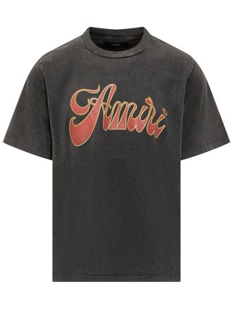 Amiri Amiri T-Shirt Black Glitter Logo