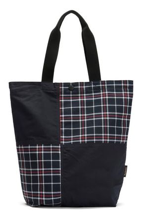 Barbour Transport Patchwork Tote in Navy at Nordstrom