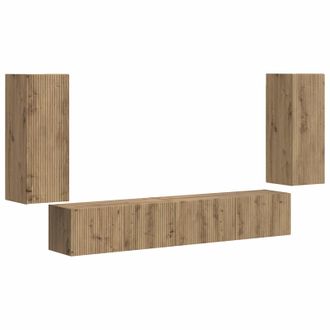 vidaXL Conjunto De Mueble De Tv 4 Uds. Roble Artisan Vidaxl