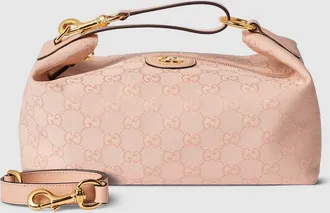 Gucci Vanity Medium Top Handle Bag, Pink, Fabric