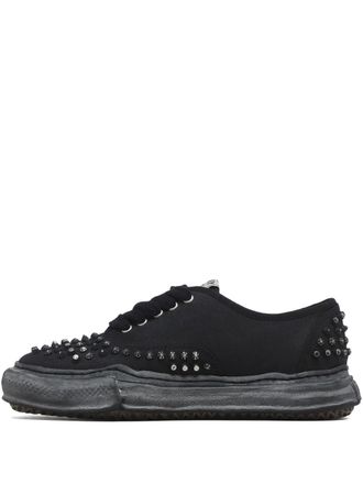 Miharayasuhiro Baker OG sneakers met studs - Zwart