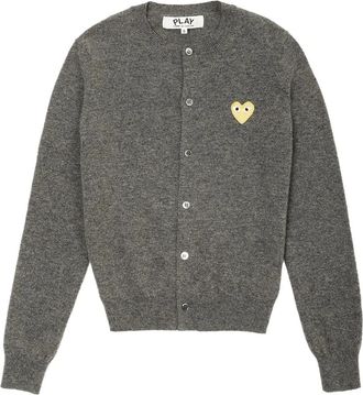 Comme Des Garçons Cardigan con logo - Grigio