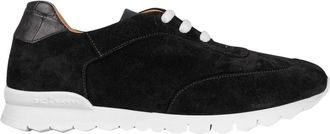 Kiton Leren Su&egrave;de Krokodil Sneakers - Heren - Sneakers - Zwart - 42 1/2 EU - Su&egrave;de - Schoenen