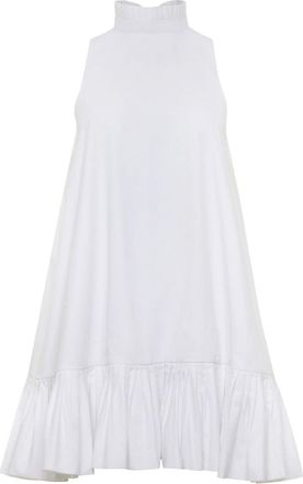 Azeeza Alcott poplin minidress - women - pure cotton - XXXL - White