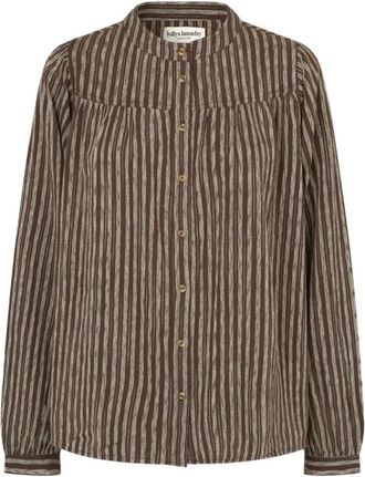 Lollys Laundry Overhemden, Dames, Bruin, XS, Shirts