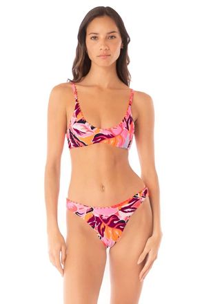 Maaji Liberties Bralette Bikini Top In Coral Reef