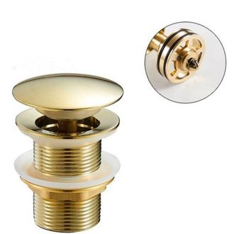 OEM Desag&uuml;e Autom&aacute;tico Para Lavabo Sin Rebosadero - Acero Inoxidable Y Lat&oacute;n - Tama&ntilde;o G 1&frac14; - Filtro Antiobstrucci&oacute;n Integrado - Instalaci&oacute;n Sin Herramient