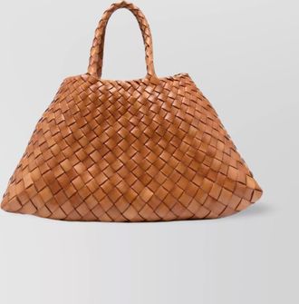 Dragon Diffusion santa croce small leather tote bag