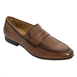 To Boot New York Mens Keats Calf Leather Slip-On Penny Loafer In Cognac