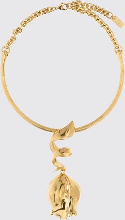 Chlo&eacute; Collana choker Bloomcraft in ottone con finitura oro e motivo floreale