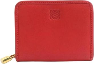 Loewe Pre-owned Coin Purse - Dames - Vintage Accessoires - Rood - ONE Size - Leer - Vintage