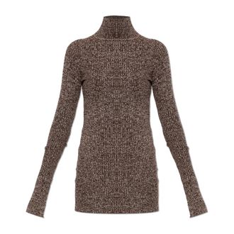Sportmax Jersey de cuello alto de lana Bouquet - Knitwear - Mujer - Marr&oacute;n - S