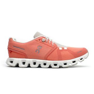 On Cloud 5 Synthetic Textile Womens Low Top Trainers - Flamingo Pearl - Size:UK 7.5