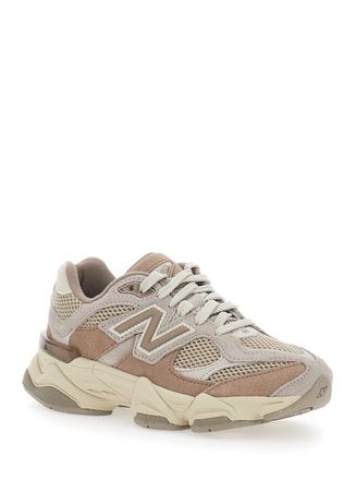 New Balance Heritage-Inspired Mesh and Suede Sneakers - Beige