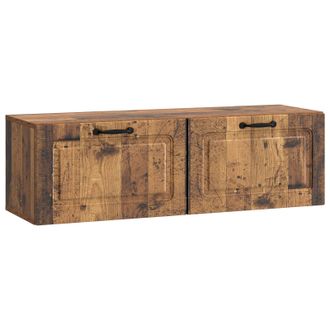 vidaXL Mueble Para Tv De Pared Madera Envejecida 98 X 31 X 30 Cm Vidaxl