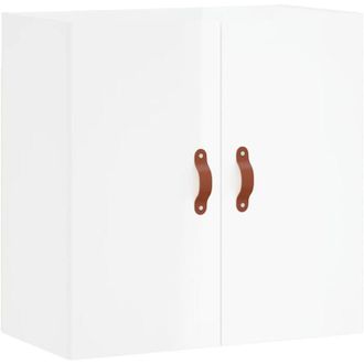 vidaXL Armario De Pared Madera De Ingenier&iacute;a Blanco Brillo 60x31x60 Cm Vidaxl