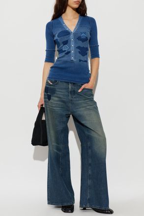 Diesel Top T-EREME, Womens, Navy Blue