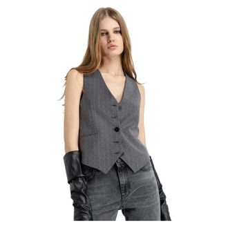 Ga&euml;lle Paris Dames, Jassen, Grijs, Maat: 2XS Leer