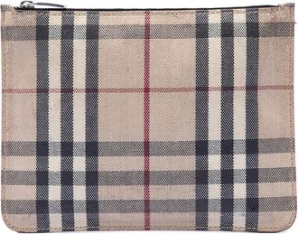 Burberry Pre-owned Burberry House Check Canvas Pouch Ladies 1EB1YRW32M243MU4