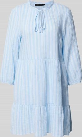 Vero Moda Tailliertes Midikleid aus reiner Baumwolle Modell NANNA in Hellblau, Gr&ouml;&szlig;e XS