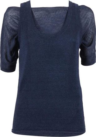 P.A.R.O.S.H. Maglia Babylon 26 - Dames - Blouses - Blauw - XS - Denim - Overhemden