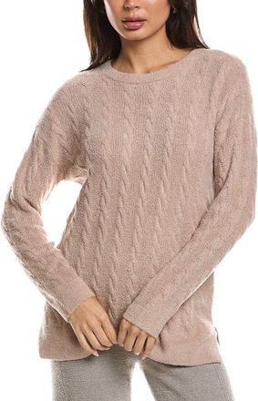 Barefoot Dreams Cozychic Lite Cable Slit Pullover