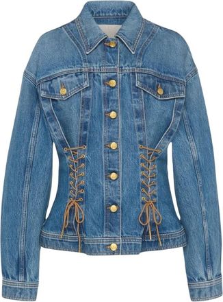 Ulla Johnson Dames, Jassen, Blauw, Maat: M Katoen