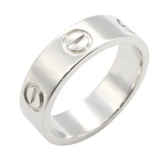 Cartier Love Silver White Gold (18K) Band Ring (Pre-Owned)