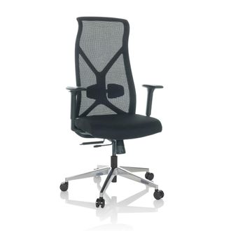 hjh OFFICE Silla de oficina profesional tela / tejido de malla negro