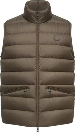 Moncler Gilets - Heren - Jassen - Groen - Maat: 2XL Leer